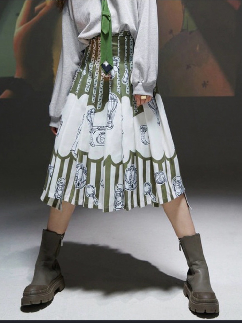 Le Petit Prince x Elf Sack Asymmetrical Skirt Japanese Skirt